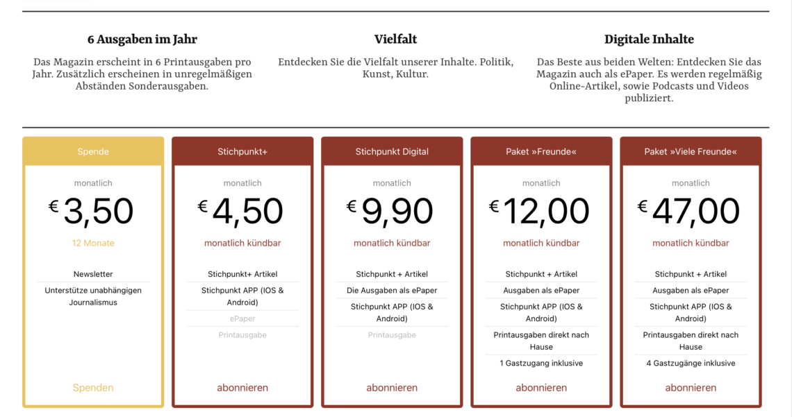 Unser neues Abo-System ist live gegangen!